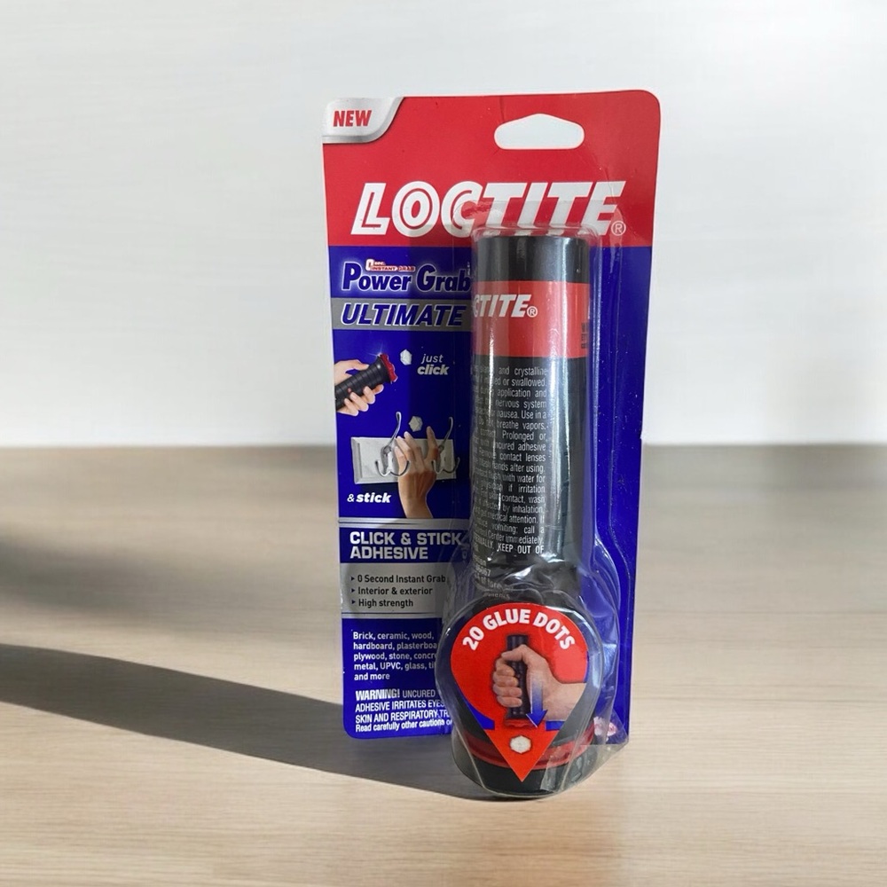 Loctite Adhesive Power Grab Ultimate Click and Stick In/Outdoor Instant Grip 30g